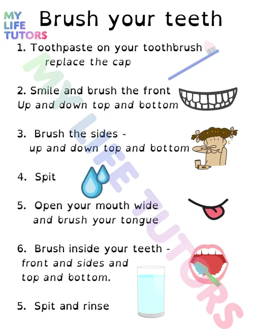 A poster with the words, my toothbrush'