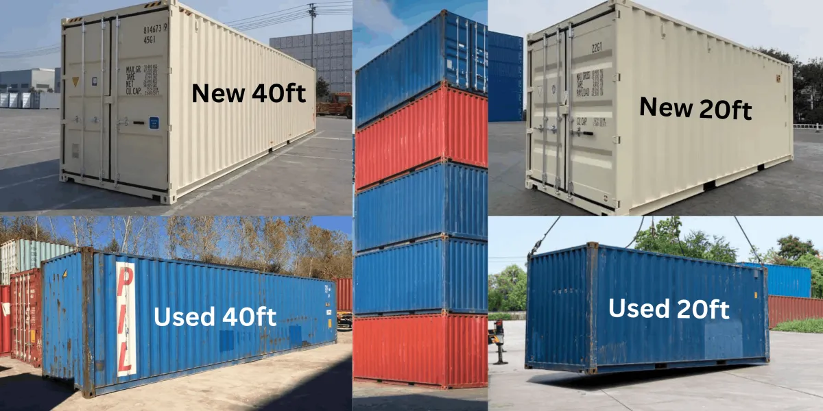 new and used shipping containers 40 ft and 20ft