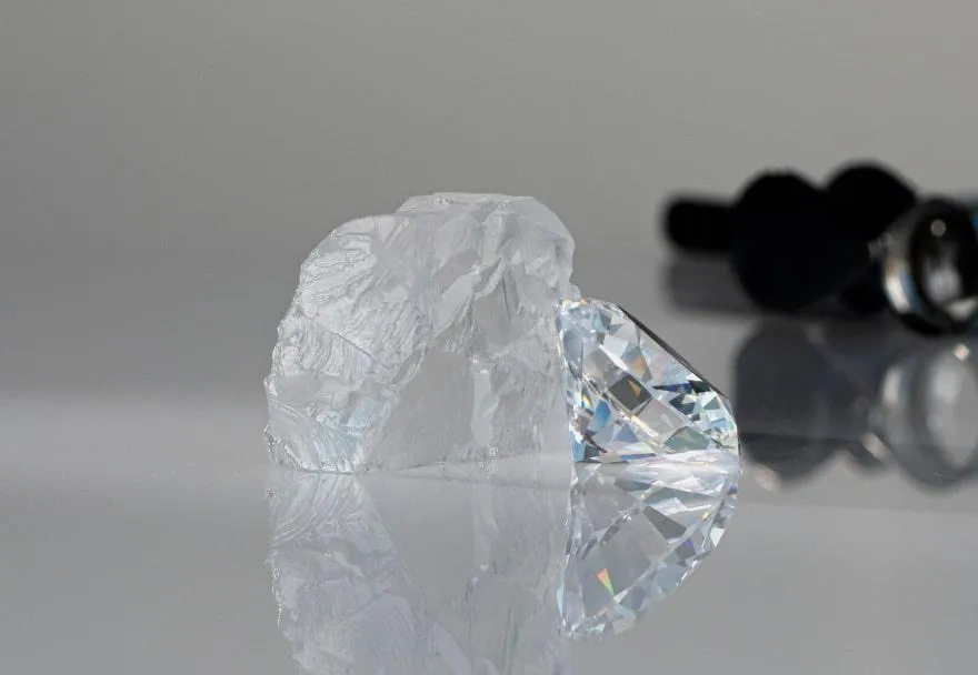 A faucet running from a faucet to a sink