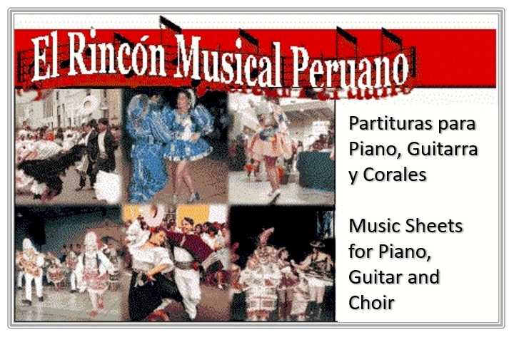 Partituras de música peruana en una tablet y hojas impresas