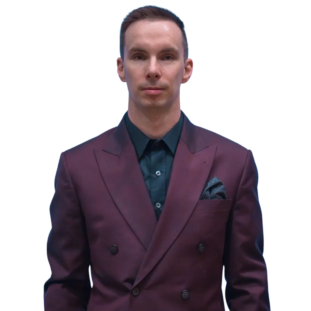 Maroon Outfit of the Month - Maroon double breasted suit