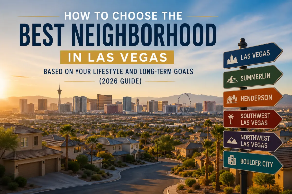 Best neighborhoods in Las Vegas, Henderson, Summerlin, and Southern Nevada for homebuyers choosing a community in 2026.