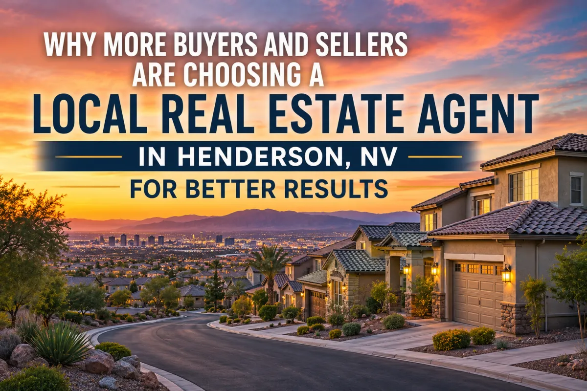 Experienced Real Estate Agent in Henderson, NV helping buyers and sellers achieve better results with expert local market knowledge and skilled negotiation.
