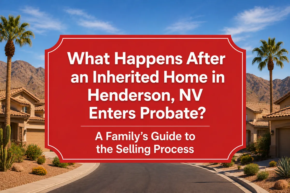 Inherited home in Henderson, NV going through probate and the selling process