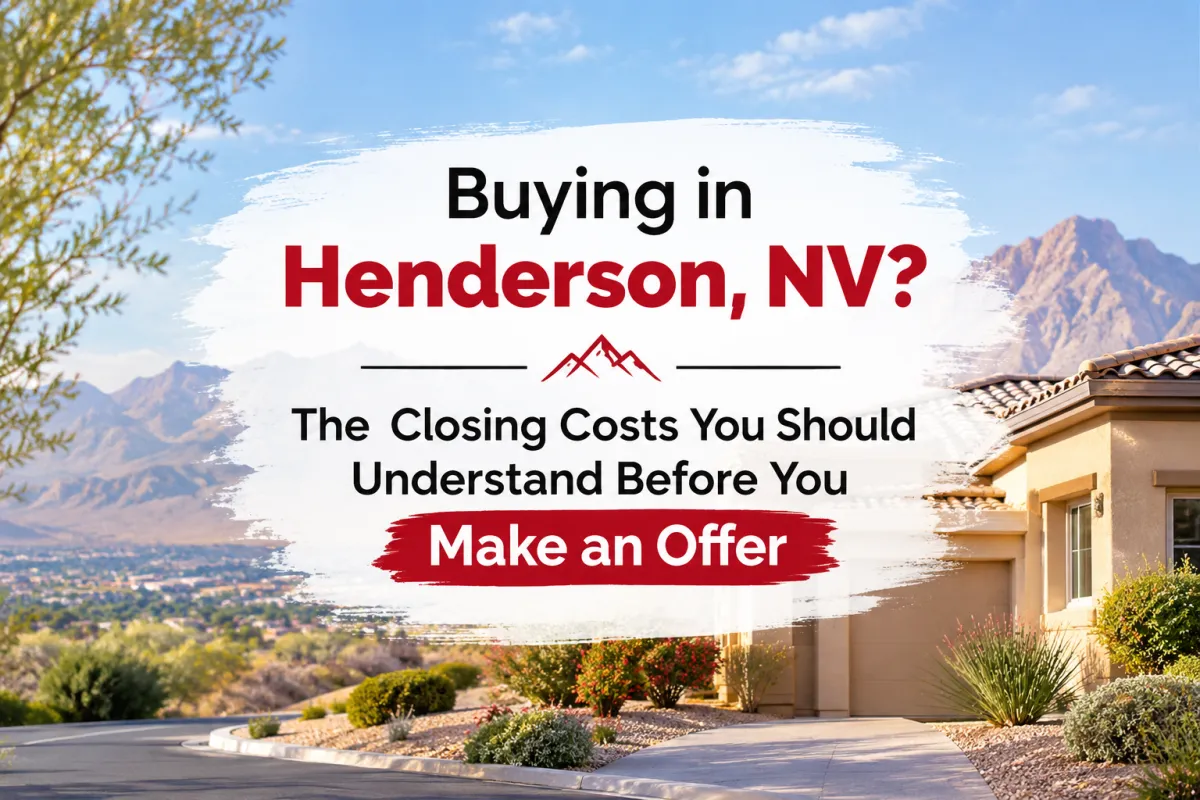 Henderson NV home buying and closing costs before making an offer
