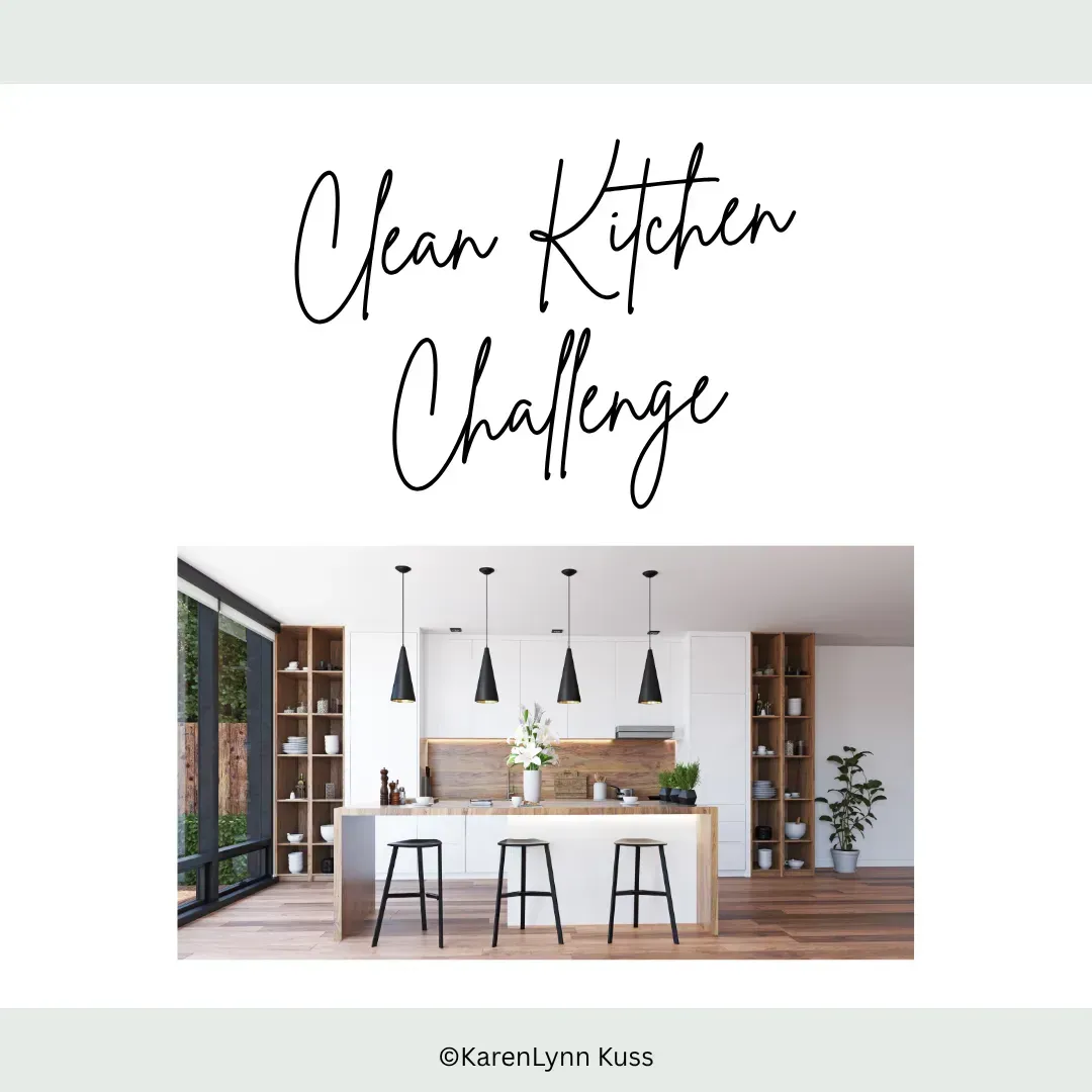 Clean Kitchen Challenge visual promoting 3-day home detox course