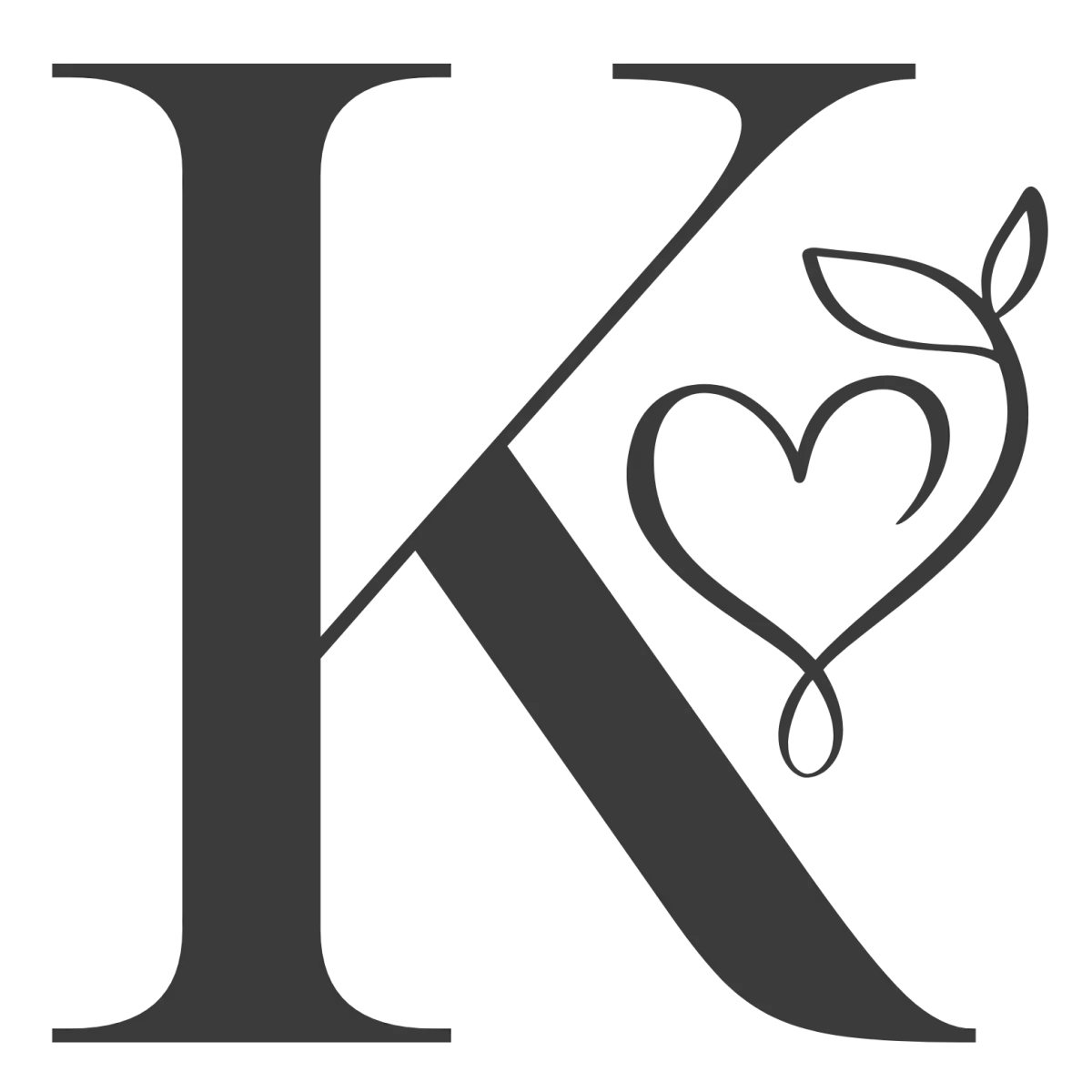 KarenLynn Kuss brand logo with floral design for low-tox lifestyle guidance.