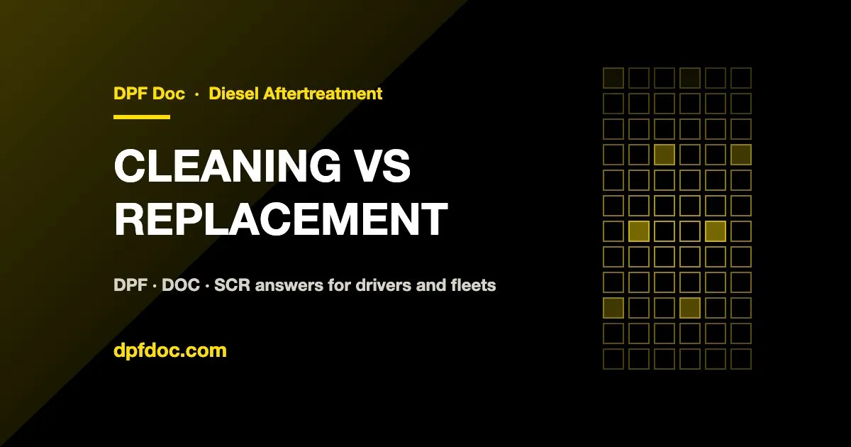 Oil in the DPF or DOC: Why an Oil-Soaked Filter Must Be Replaced, Not Cleaned