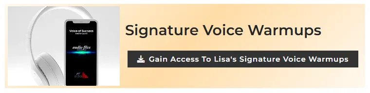 Lisa Hugo's Signature Voice Warmups – Audio training with headphones and mobile display