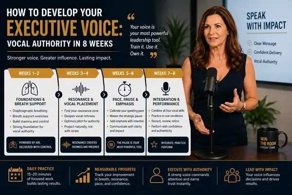 How to Develop Your Executive Voice: Vocal Authority in 8 Weeks