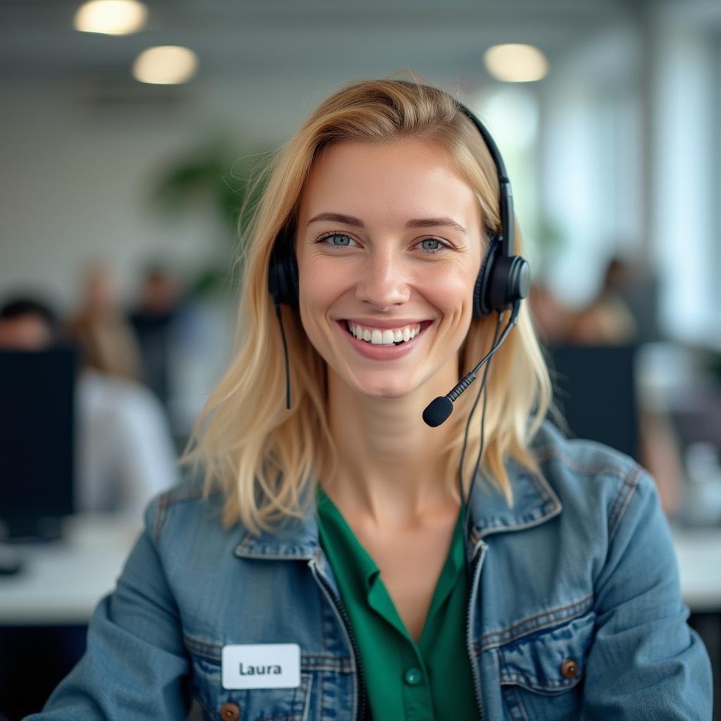 KI-Voice-Agentin