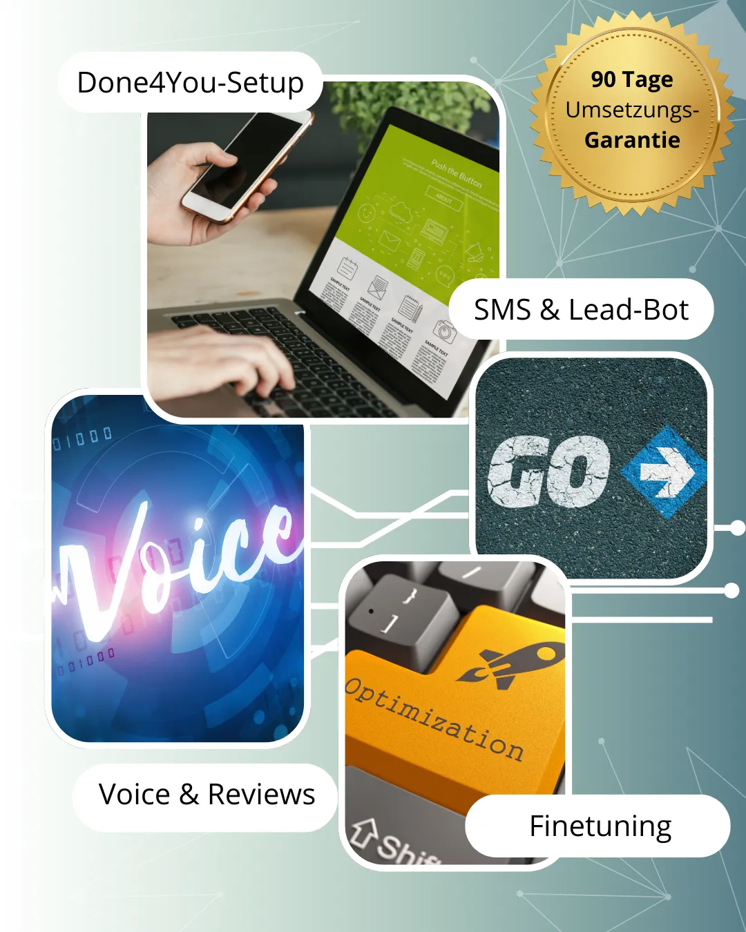 Laptop mit KI-Voice-Agenten