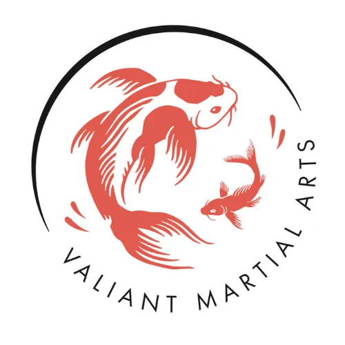 Valiant Martial Arts Logo of Two Fish