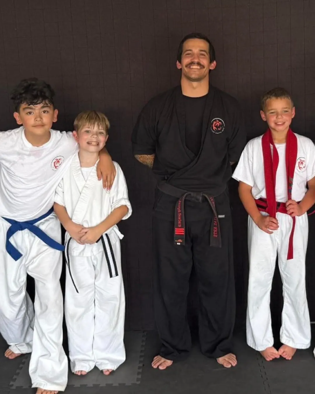 Photo of Sifu Joseph with Junior Class Students