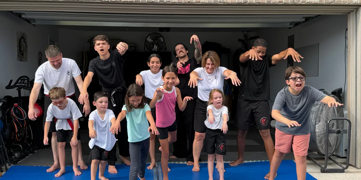 Valiant Martial Arts Students being silly.