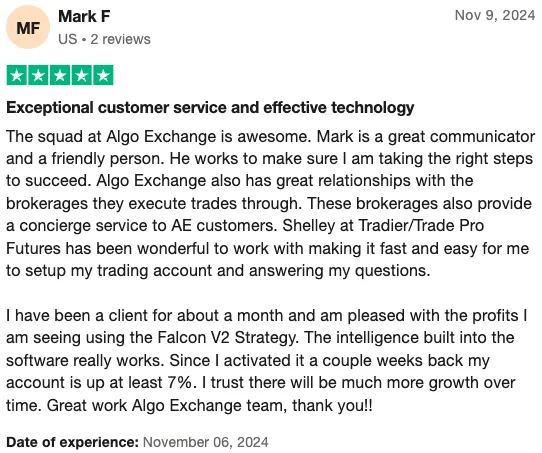 Trustpilot Review by Mark F