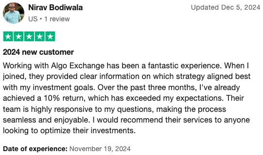 Trustpilot Review by Nirav Bodiwala