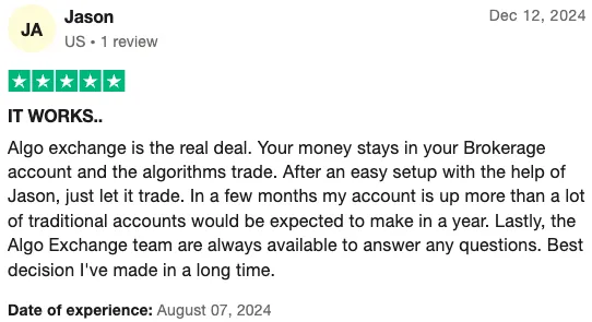 Trustpilot Review by Jason