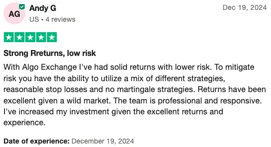 Trustpilot Review by Andy G