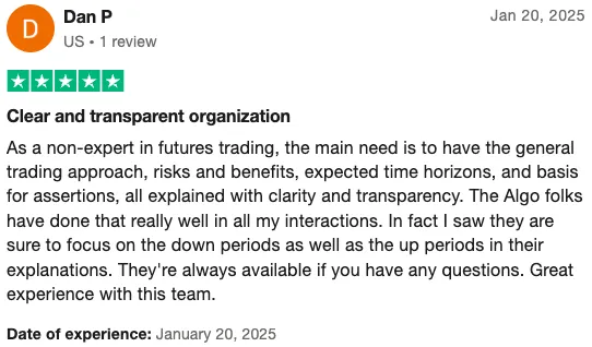 Trustpilot Review by Dan P