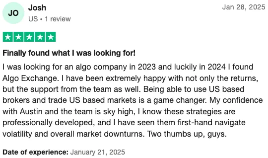 Trustpilot Review by Josh
