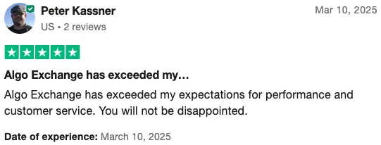 Trustpilot Review by Peter Kassner