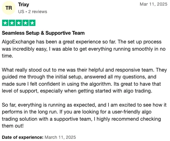 Trustpilot Review by Trixy