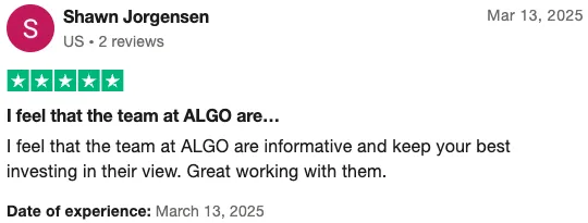 Trustpilot Review by Shawn Jorgensen