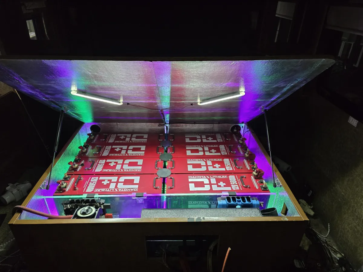battery bank under RV bed