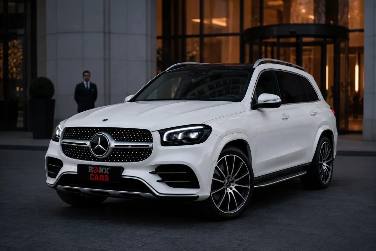 Premium vehicle in Indian urban setting for long-term rental