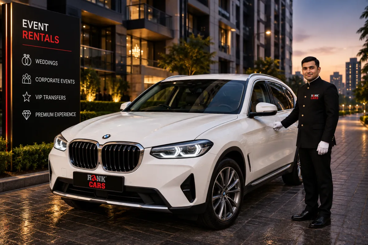 BMW 7 Series sedan at an upscale event for premium event transportation.