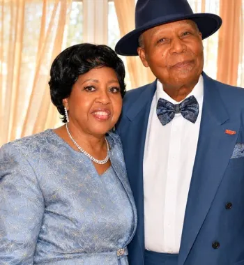 Catherine Nelson and her husband representing family and commitment
