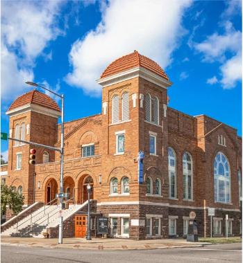 Historic 16th Street Baptist Church in Birmingham, Alabama