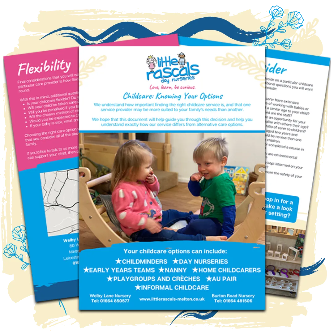 Free Parent Pack from Little Rascals Day Nurseries 