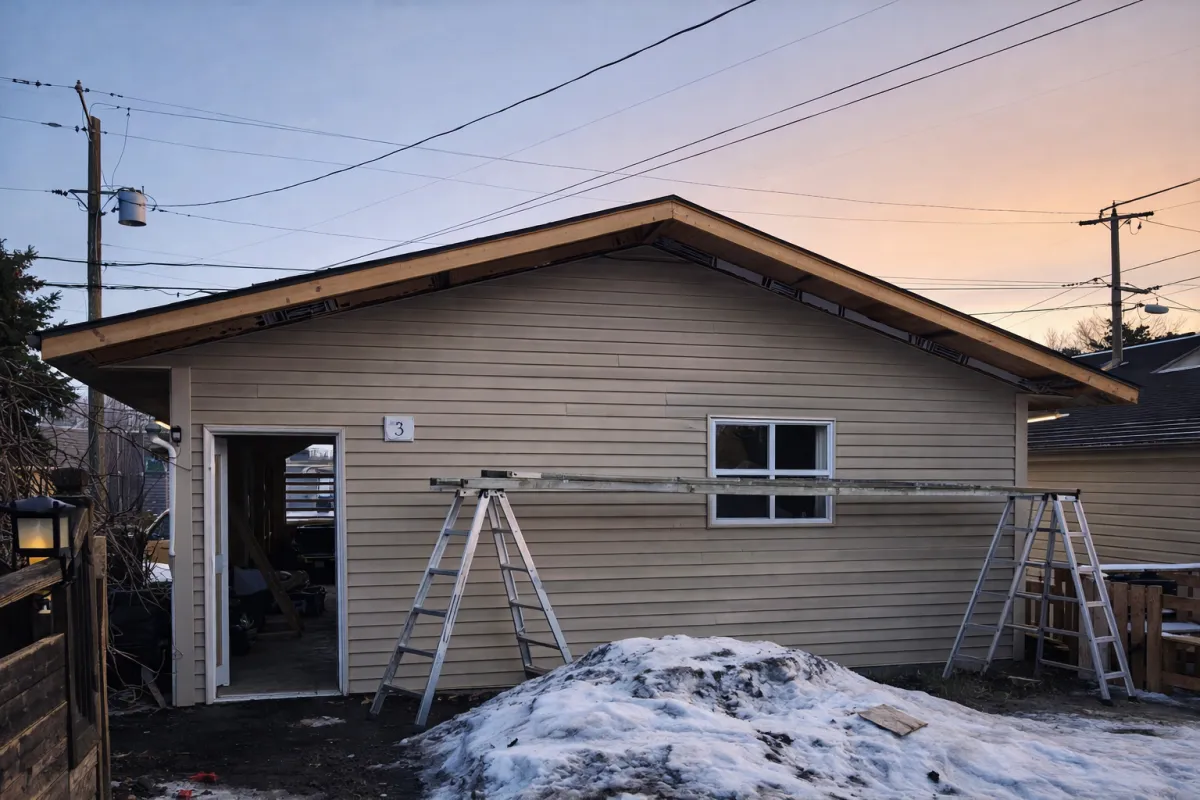 Downspout Replacement in Ponoka