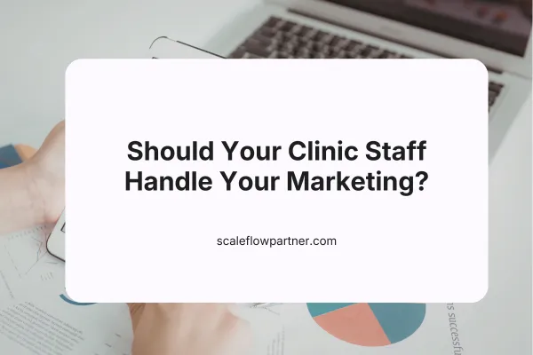 Clinic staff replying to patient DMs and managing marketing tasks