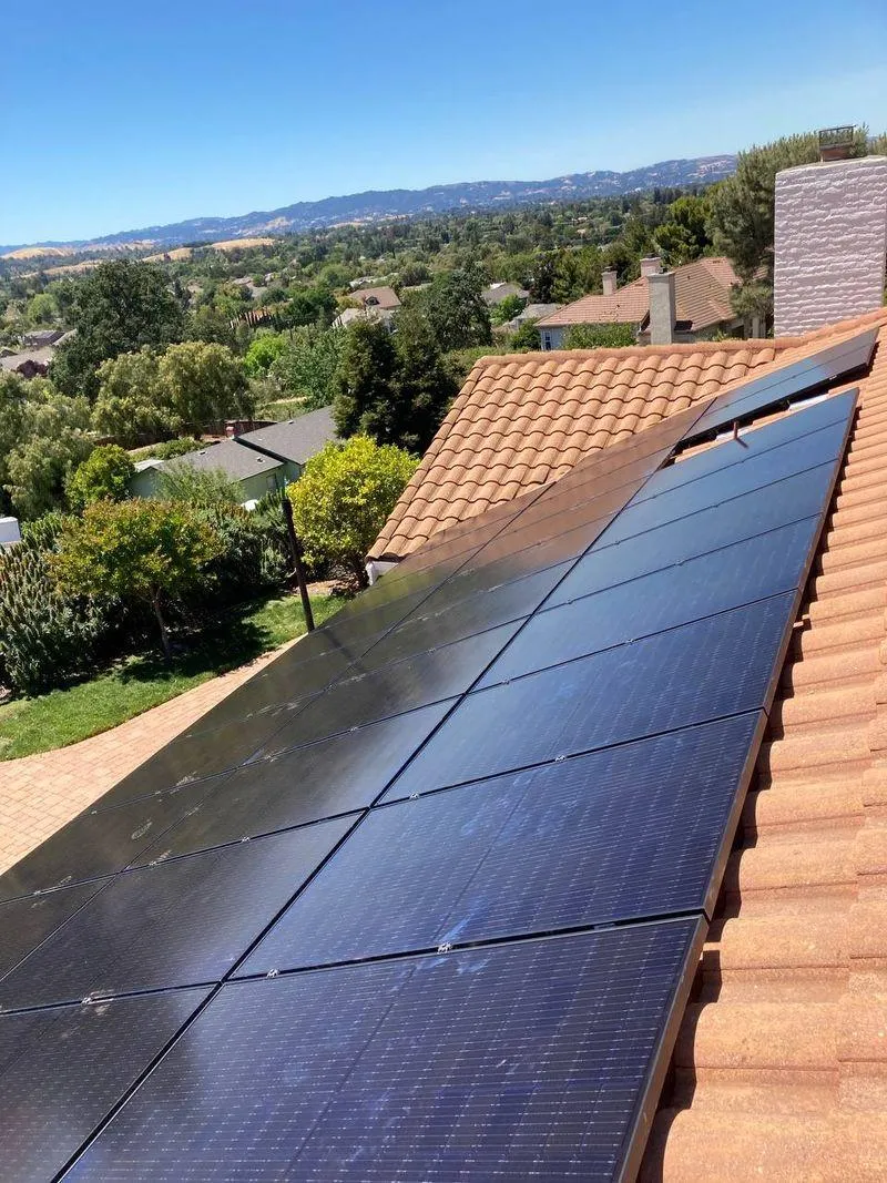 Solar Array on a S Shaped Concrete Tile