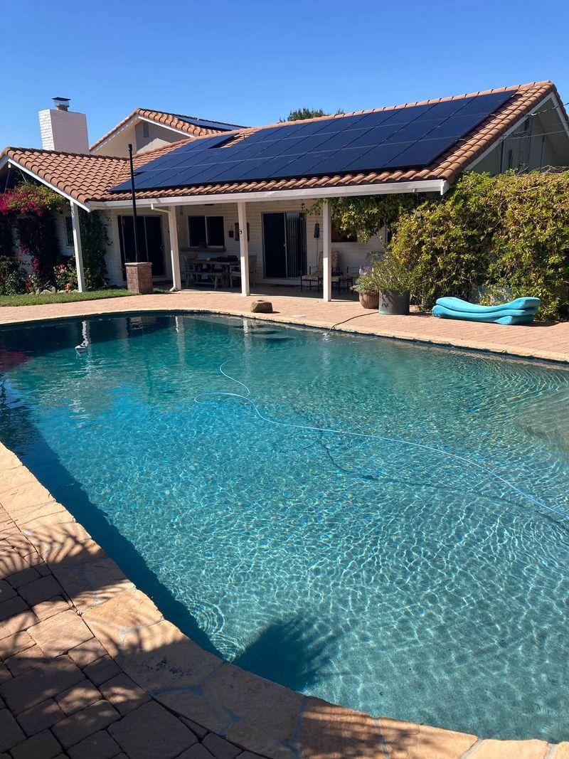 Solar power helps reduce the cost of owning a pool