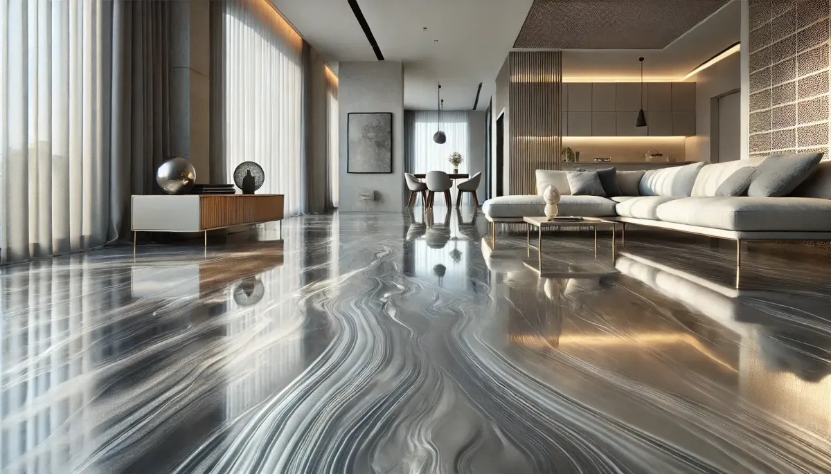 Metallic and 3D Flooring