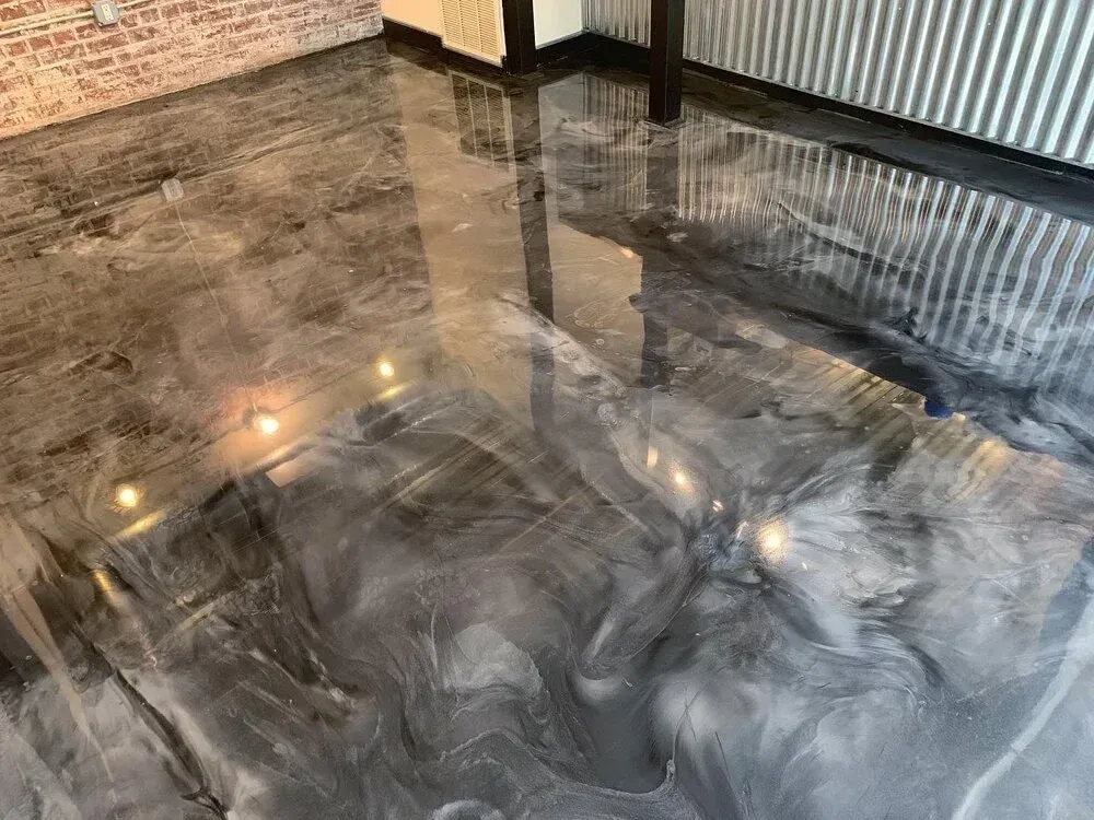 Metallic and 3D Flooring