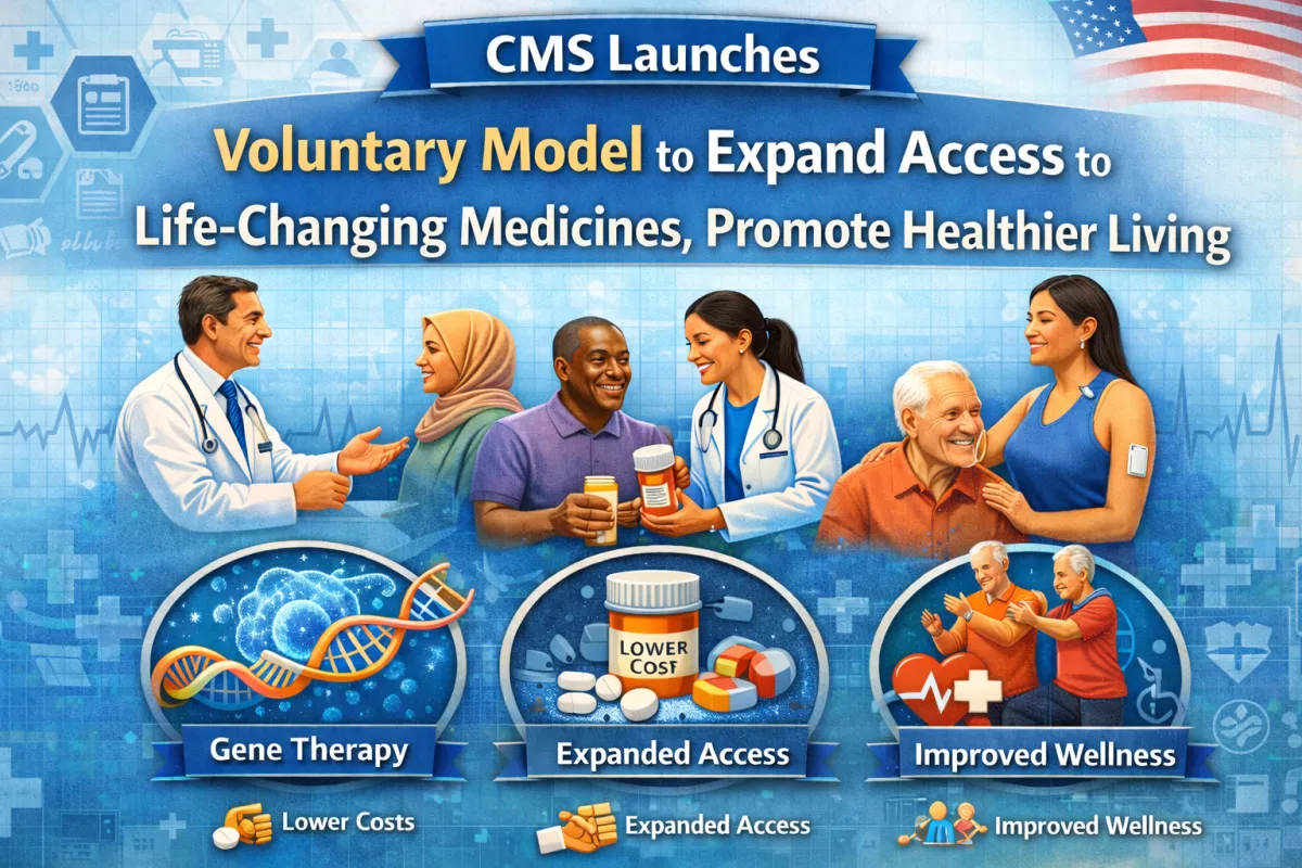 CMS Launches Voluntary Model to Expand Access to Life-Changing Medicines, Promote Healthier Living