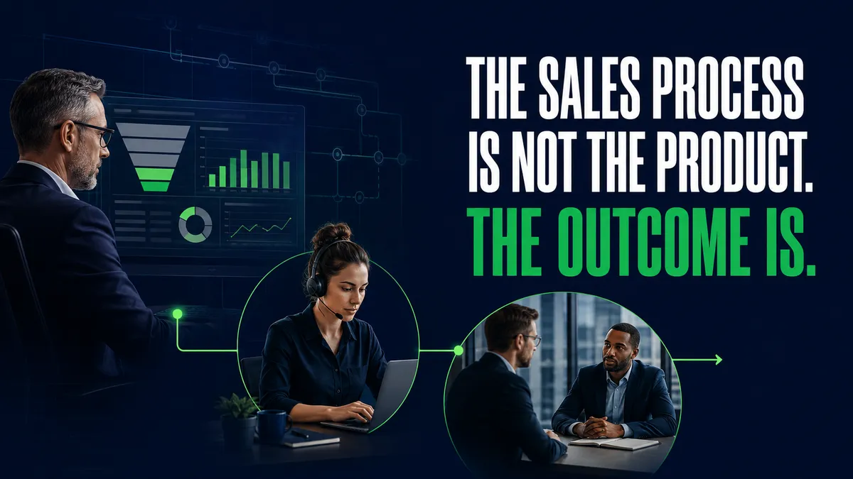 The Sales Process Is Not the Product. The Outcome Is