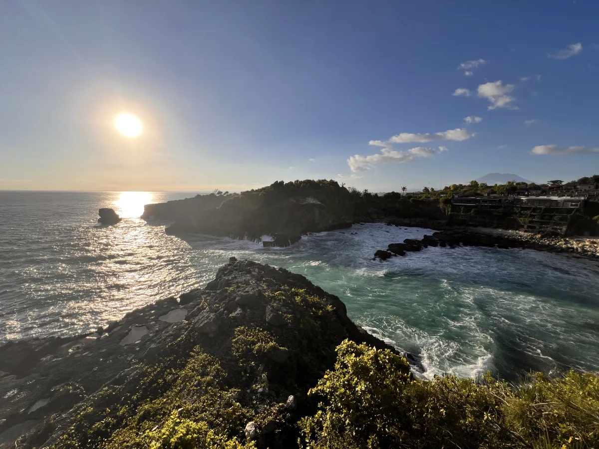 Sunset over the beautiful Lembongan island