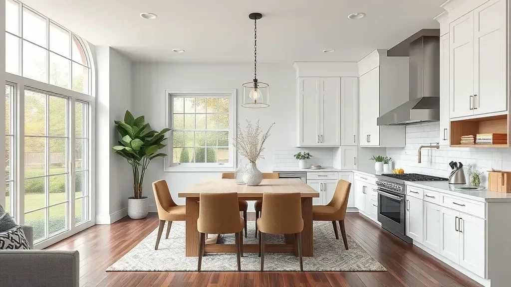 A scenic view of a home remodeling project in Hyattsville MD showcasing modern design elements and materials.