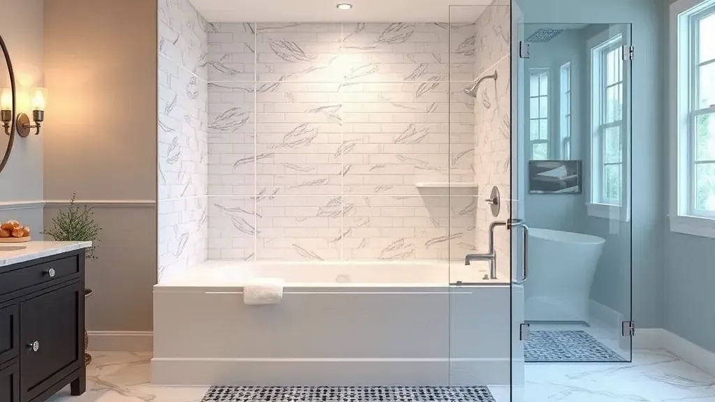 Tub to Shower Installation projects in Hyattsville MD showcasing transformation and modern designs