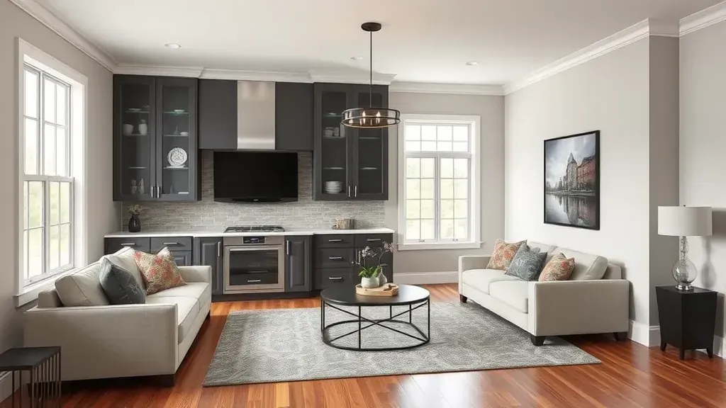 Remodeling in Riverdale Park, MD with modern design elements and vibrant colors.