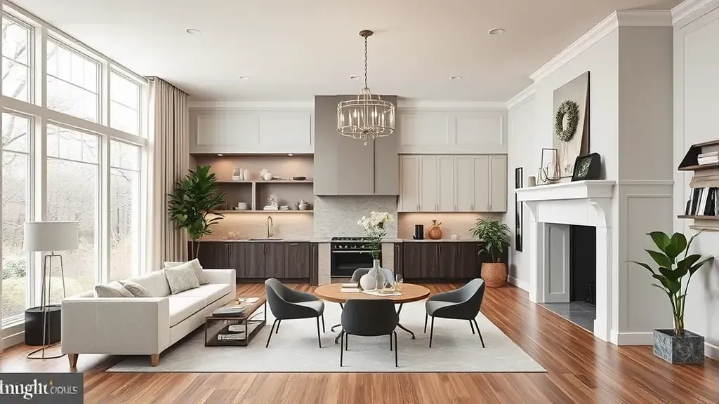 Remodeling in Silver Spring, MD showcasing a modern kitchen design with sleek finishes.