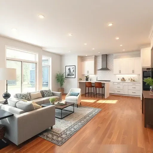 Remodeled interior of a home in Hyattsville, MD featuring modern design and stylish finishes.