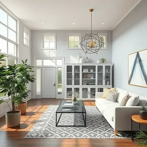 Remodeled interior space in Hyattsville, MD showcasing stylish design and modern finishes without people.