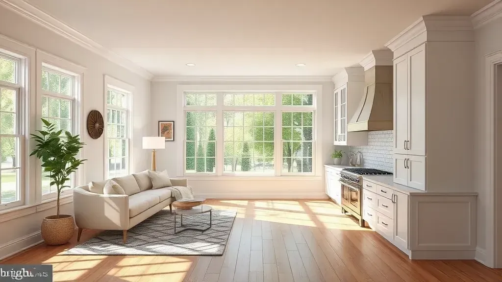 Remodeling in Takoma Park, MD showcasing modern design elements and vibrant color scheme.